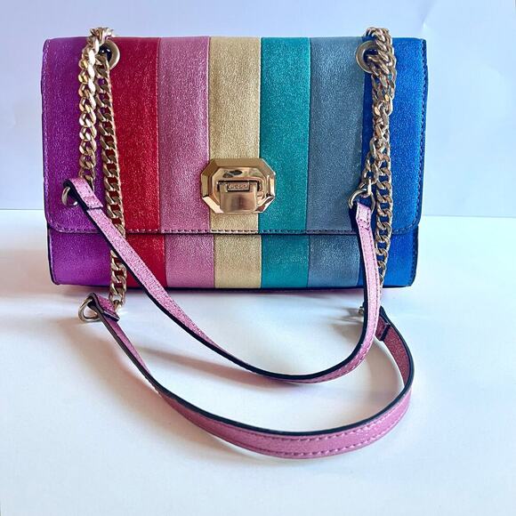 ALDO NWOT RAINBOW Metallic Cambareri Shoulder Bag